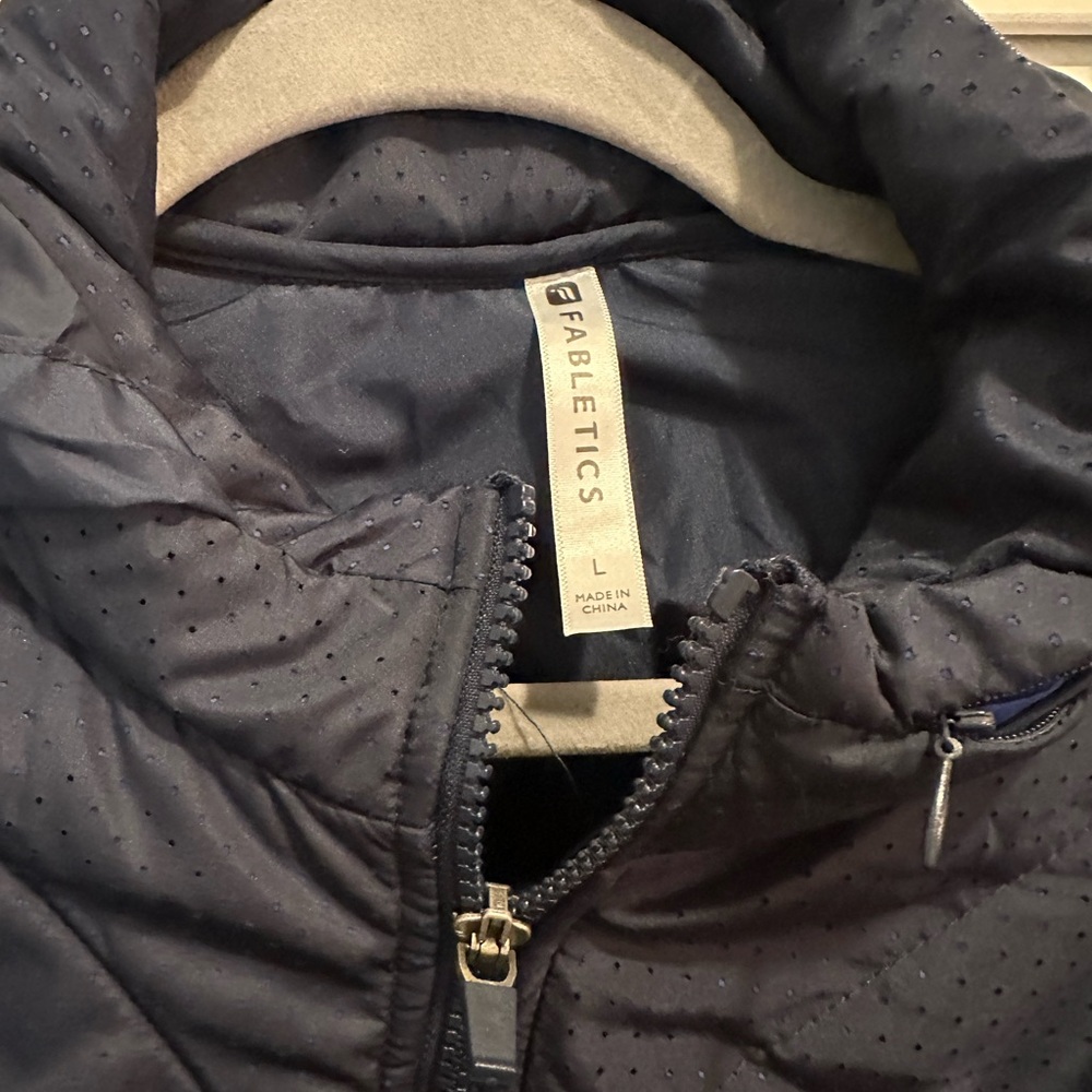 Fabletics Dark Blue Quilted Jacket - image 2
